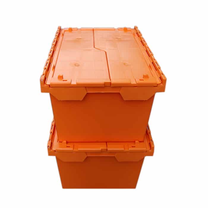 wholesale distribution tote with hinged lid,attached lid distribution ...